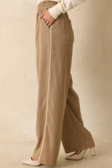 Staple the Label Bromley Camel Brown Relaxed Pants