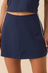 Z Supply Navy Newport Mini Skirt