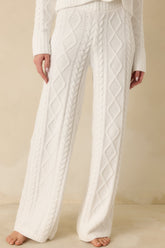 Z Supply Gemma Ivory Cable Knit Pants