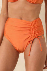 Where The Sun Finds Me Orange High Waisted Bikini Bottoms