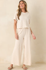 Z Supply Ivory Scout Textured Slub Pants
