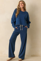 Z Supply Denim Blue Hunter Knit Pants