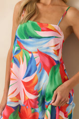 Z Supply Pink Multi Coast Villa Floral Maxi Dress