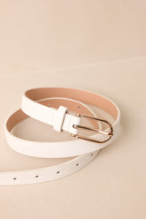 Everywhere With Me White Belt