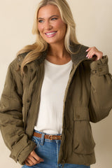 Thread & Supply Army Green Danya Jacket