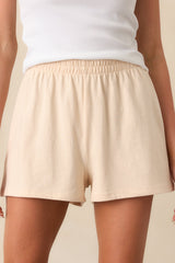 Z Supply Beige Cotton Scout Jersey Short