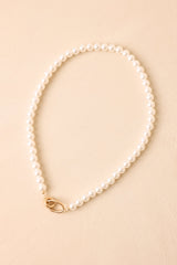 Polished to Perfection Faux Pearl Necklace