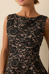 Too Good To Miss Black Floral Lace Sleeveless Maxi Dress