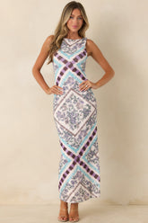 MINKPINK Reese Multi Floral Low Back Midi Dress