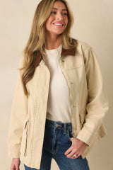 Trailblazer Taupe Canvas Utility Jacket