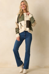 I'll Be Right Here Ivory Multi Floral Embroidered Button Front Cardigan
