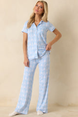 Blue Christmas Ice Blue Christmas Tree Pajama Pants
