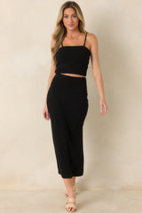 Z Supply Black Knit Caffari Tube Top