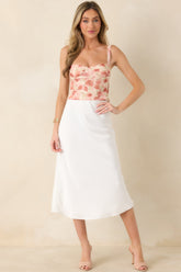MINKPINK Camille Pink Floral Mesh Bustier