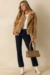 Z Supply Tan Townsend Sherpa Jacket