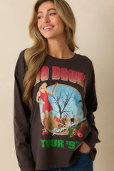 No Doubt Tragic Kingdom Vintage Black Cotton Long Sleeve Tee