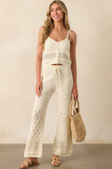 Z Supply Ivory Tay Crochet Cropped Tank