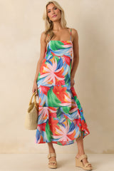 Z Supply Pink Multi Coast Villa Floral Maxi Dress