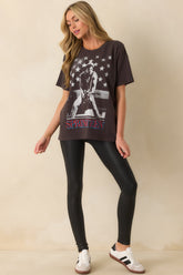 Bruce Springsteen Photo Black Cotton One Size Tee