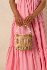 In This Moment Natural Bucket Handbag