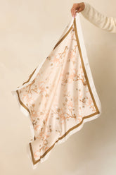 Gentle Beginnings Soft Apricot Multi Floral Print Scarf