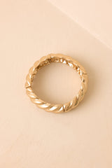 Dear Lady Twist Gold Textured Stretch Bracelet