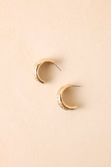 Feeling the Spark Gold & Crystal Hoop Earrings