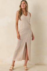 Z Supply Glimmer Gold Metallic Pointelle Knit Tank