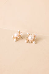 Starlet Shine Gold & Pearl Statement Earrings