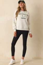 MINKPINK Cotton Energy Grey Marle Sweater