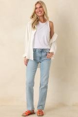 Dusk Enchantment Light Wash Straight Leg Jeans