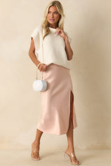That's About Right Ivory Knit Oversized Short Sleeve Sweater