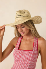 Not My First Rodeo Ivory Woven Cowboy Hat