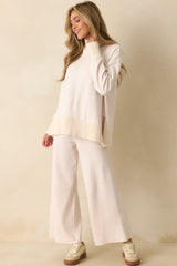 Z Supply Ivory Sable Mock Neck Sweater