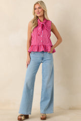 I Have Plans Light Wash Cotton Denim Wide Leg Jeans