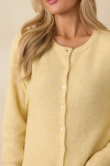 Z Supply Light Yellow Medina Rib Cardi