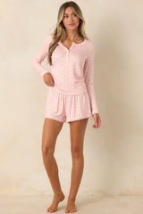 Z Supply Better Off Rosewater Pink Floral Pointelle Pajama Shorts