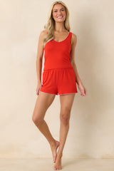 Z Supply Hideaway Poppy Red Short