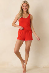 Z Supply Stately Poppy Red V-Neck Tank