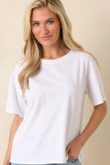 Well, Obviously Classic White Cotton Short Sleeve Tee