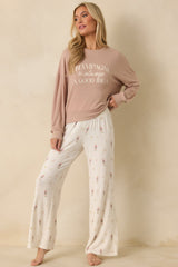 Z Supply Taupe Champagne Long Sleeve Top