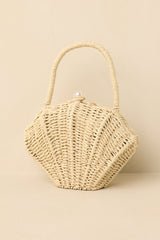 Coastal Keepsake Natural Woven Shell Handbag