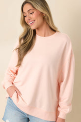 Z Supply Blush Pink Modern Weekender Sweatshirt