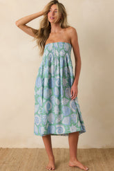 Paradisa Siesta Key Oceana Blue Multi Convertible Skirt Dress