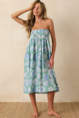 Paradisa Siesta Key Oceana Blue Multi Convertible Skirt Dress