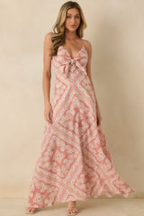 Hibiscus Hideaway Rose Pink Floral Maxi Dress