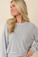 Z Supply Classic Navy Stripe Long Sleeve Top