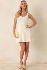Z Supply Nadia Ivory Crochet Knit Mini Dress