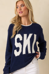 Z Supply Blue Sapphire Ski Plush Sweater