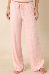 Z Supply Better Off Rosewater Pink Floral Pointelle Pajama Pants